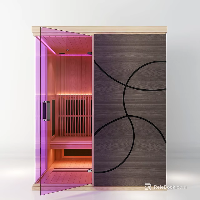 Modern Bathroom Vanity With Wooden Cabinet And Glass Countertop Design 3d model 