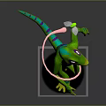 Lizard Anime Lizard Chameleon Cartoon Lizard Reptile Cold Blooded Animal Reptile Class 3d model