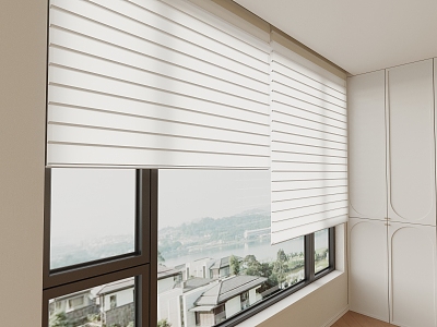 Shangri-La blinds Roman blinds venetian blinds 3d model