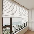 Shangri-La blinds Roman blinds venetian blinds 3d model