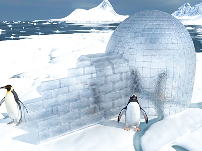 Modern Ice House 3d model