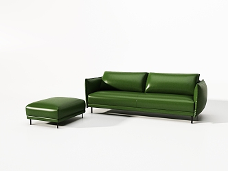 Modern Combination Sofa Leather Sofa 3d model