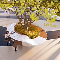 Park Landscape Design With Seating Areas People Activities And Greenery