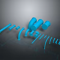 Blue Hardware Tools With Various Pipe Fittings And Plumbing Components