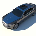 Luxury Sedan With Black Exterior Chrome Grille LED Headlights And Alloy Wheels