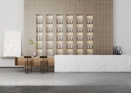 Modern Bar Counter Combination 3d model