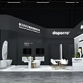 Modern Exhibition Booth For Doporro With Black And White Design Display Cabinets And Furniture