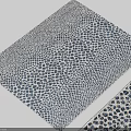 Square Area Rug Featuring Blue And White Geometric Dot Pattern For Home Decor