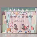 Modern Window Ballet Shop Window 3d model