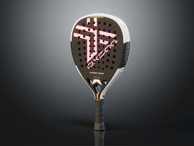 Professional Grade Padel Racket With Modern Stylish Design And Comfortable Grip 3d model