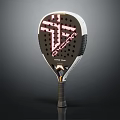 Professional Grade Padel Racket With Modern Stylish Design And Comfortable Grip 3d model