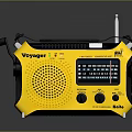 Yellow Voyager Kaito Radio with Antenna Tuning Display and Buttons