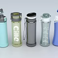 Cille Water Bottles in Various Colors with Diverse Designs and Functional Lids