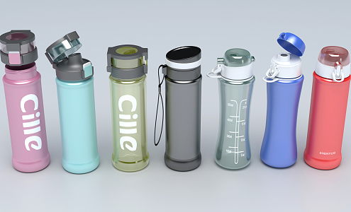 Modern thermos cup 3d model