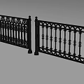 Decorative Wrought Iron Railings With Intricate Patterns And Black Metal Finish