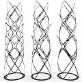 Modern Floor Lamps with Interlaced Geometric Lines for Home Living Room Decor