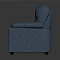 Modern Blue Leather Two Seater Sofa Stylish Interior Furniture Design