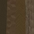 Various Wooden Flooring Patterns Including Herringbone And Geometric Designs In Brown Tones