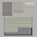 Modern linen roller shutter 3d model