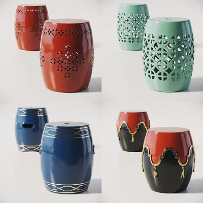 drum stool 3d model drum stool 3d model