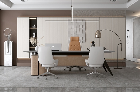 Modern Office Manager Room 3d model