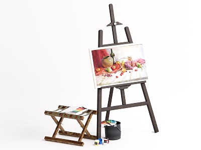 Modern easel 3d model