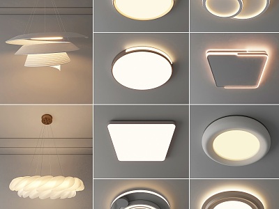 Modern ceiling lamp chandelier bedroom ceiling lamp 3d model