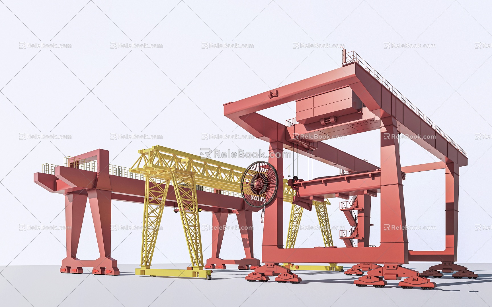 Gantry Crane Crane Industrial Equipment Crane Crane Crane Tower 3d model