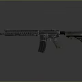 Modern Rifle MK Semiautomatic Rifle Combat Rifle 3d model