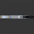 Futuristic Weapon With Yellow White And Gray Mechanical Design And Detailed Buttons