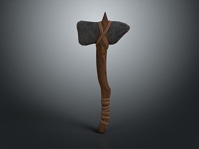 prehistoric tool prehistoric weapon ancient weapon stone axe stone age primitive tool primitive weapon bow and arrow 3d model