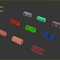Assorted Color Silicone Grip Strengtheners With Textured Surface For Fitness Training