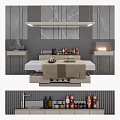 Medical Devices Treatment Bed In Professional Clinic Setting With Marble Wall And Supplies