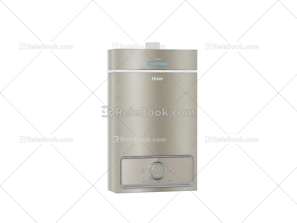 gas water heater 3d model