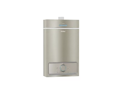 Haier Silver Shower Sauna Water Heater With Digital Display And Knob Control 3d model