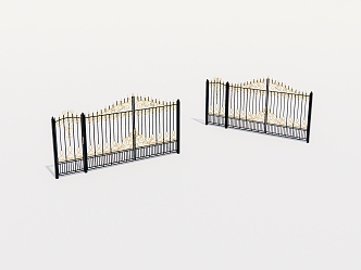 Iron gate 3d model