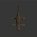 Modern Crocodile Alligator Nile Crocodile carnivore 3d model