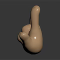Decorative Sculpture Set Two Golden Hand Gesture Figurines for Modern Home Decor