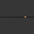 Traditional Japanese Samurai Sword With Black Scabbard And Green Accents
