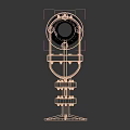Industrial Metal Valve With Flange Handwheel And Bellows Support Structure