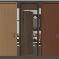 Wooden Hinged Doors In Various Colors For Modern Interior Design