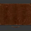 Vintage Brown Leather Suitcase With Metal Clasps Leather Handle And Metal Corner Accents