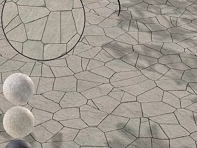 Geometric Structural Components With Spherical Elements And Textured Surface Patterns 3d model