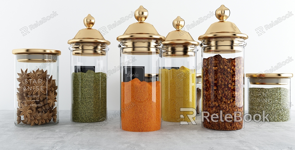 Modern Seasoning Bottle Kitchen Condiment model