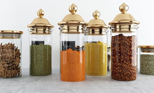 Modern Seasoning Bottle Kitchen Condiment 3d model