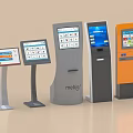 Smart Self Service Machines with Various Designs Touch Screens and Interfaces 3d model