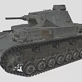 Vintage Military Tank With Detailed Tracks Turret And Gun Barrel Design