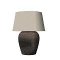 Quiet Table Lamp Pottery Pot Table Lamp 3d model