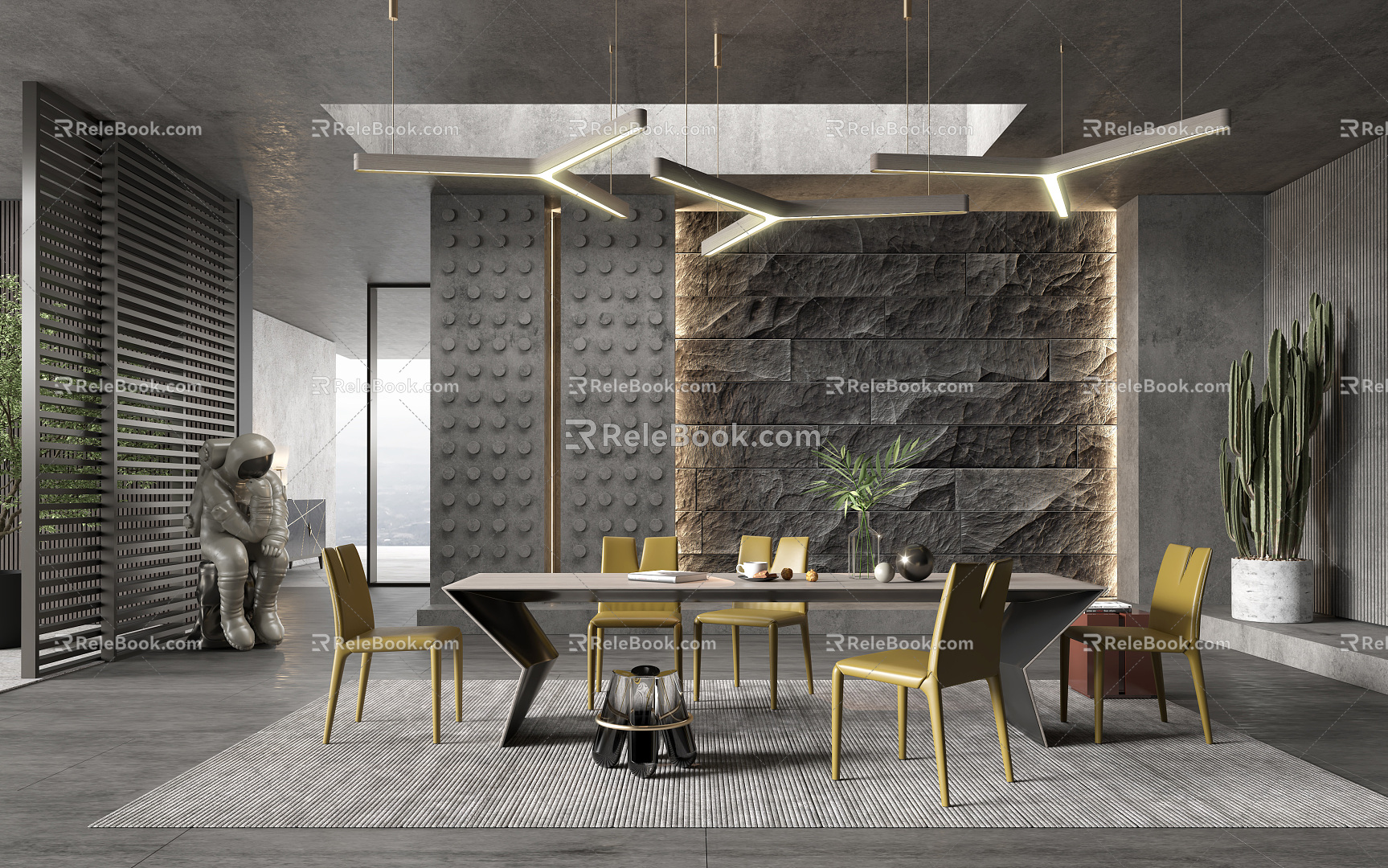 Modern Restaurant 3d model