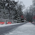 Hyundai Test Drive Road Car Snow Test Drive Road 3d model